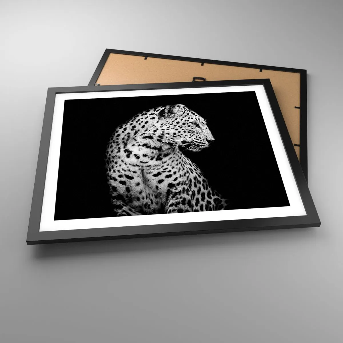 Poster in einem schwarzem Rahmen - Rechtes Profil perfekt! - 50x40 cm