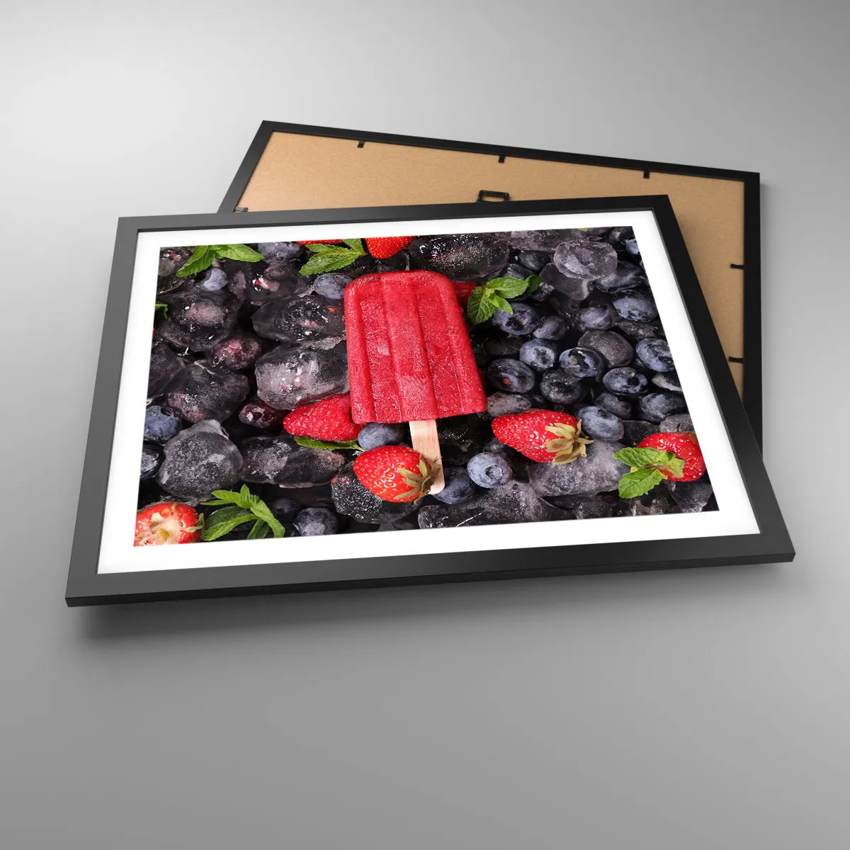 Poszter fehér keretben - A forró nyár íze - 50x40 cm