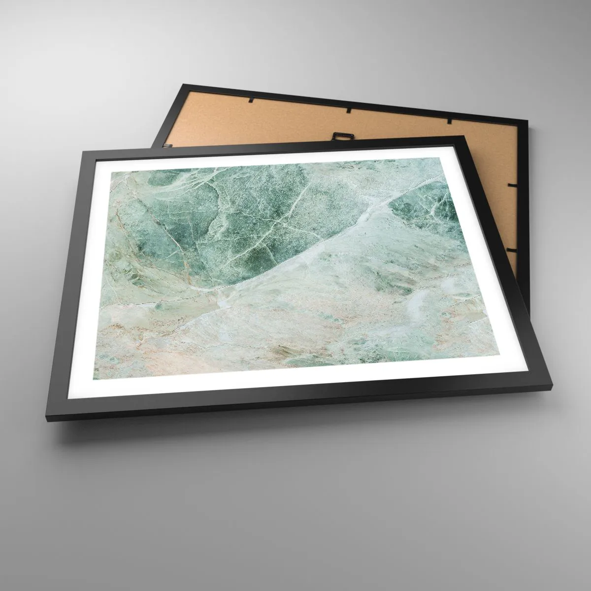 Plakát v černém rámu - Ctný chlad kamene - 50x40 cm