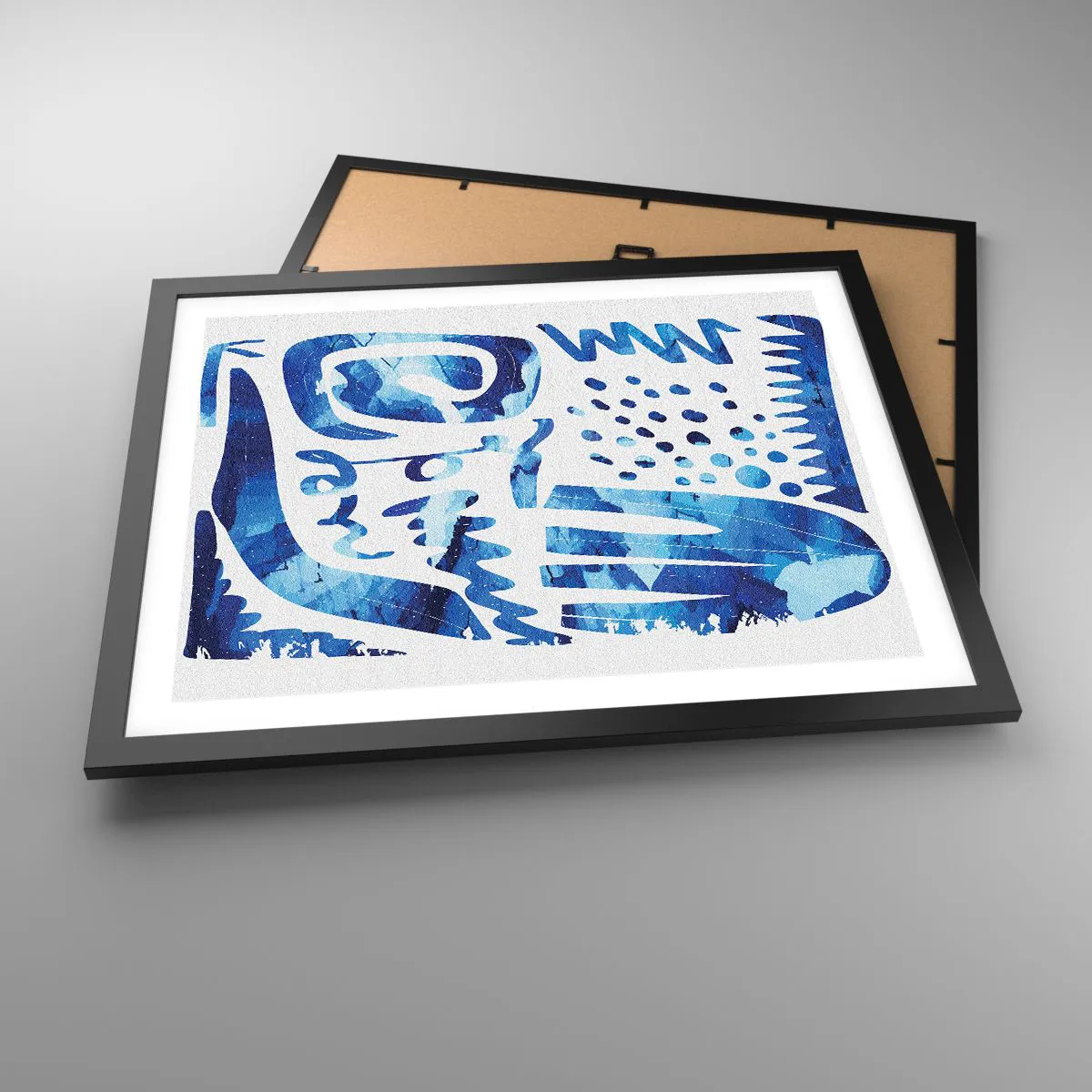 Plakat i sort ramme - Tilbage til rødderne - 50x40 cm