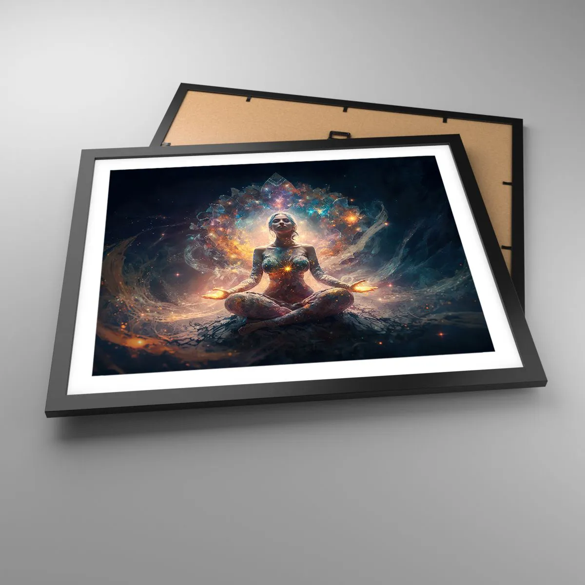 Poszter fehér keretben - A jó energia áramlása - 50x40 cm