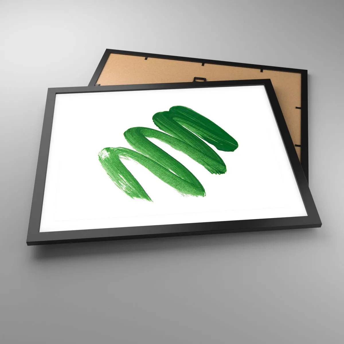 Plakat i sort ramme - En grøn vittighed - 50x40 cm