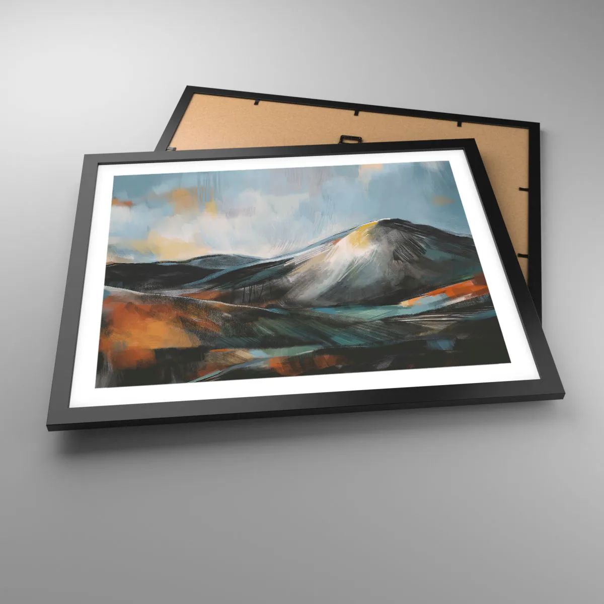 Poszter fehér keretben - Nyers és gyönyörű - 50x40 cm