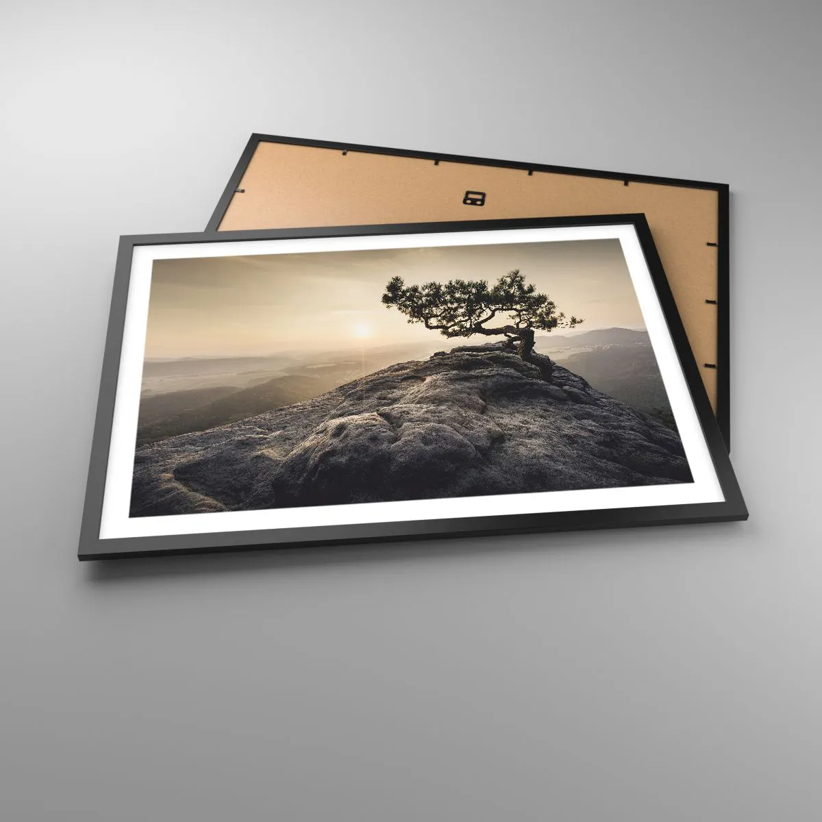 Plakat i sort ramme - Livet vinder altid - 70x50 cm