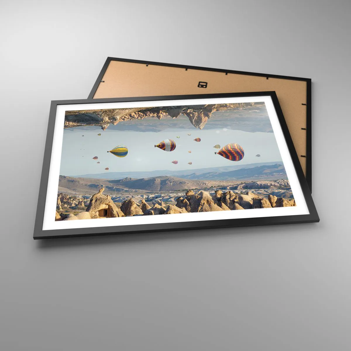 Poster in black frame - Here Everything Is Possible - 70x50 cm