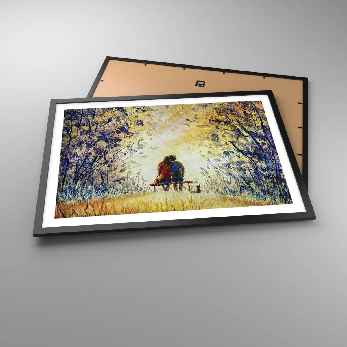 Plakat i sort ramme - Et magisk øjeblik - 70x50 cm