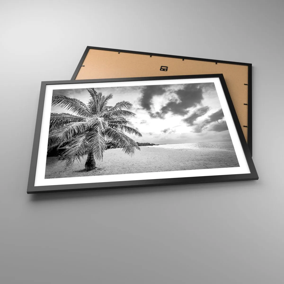 Affisch i svart ram - När du längtar efter ensamheten... - 70x50 cm