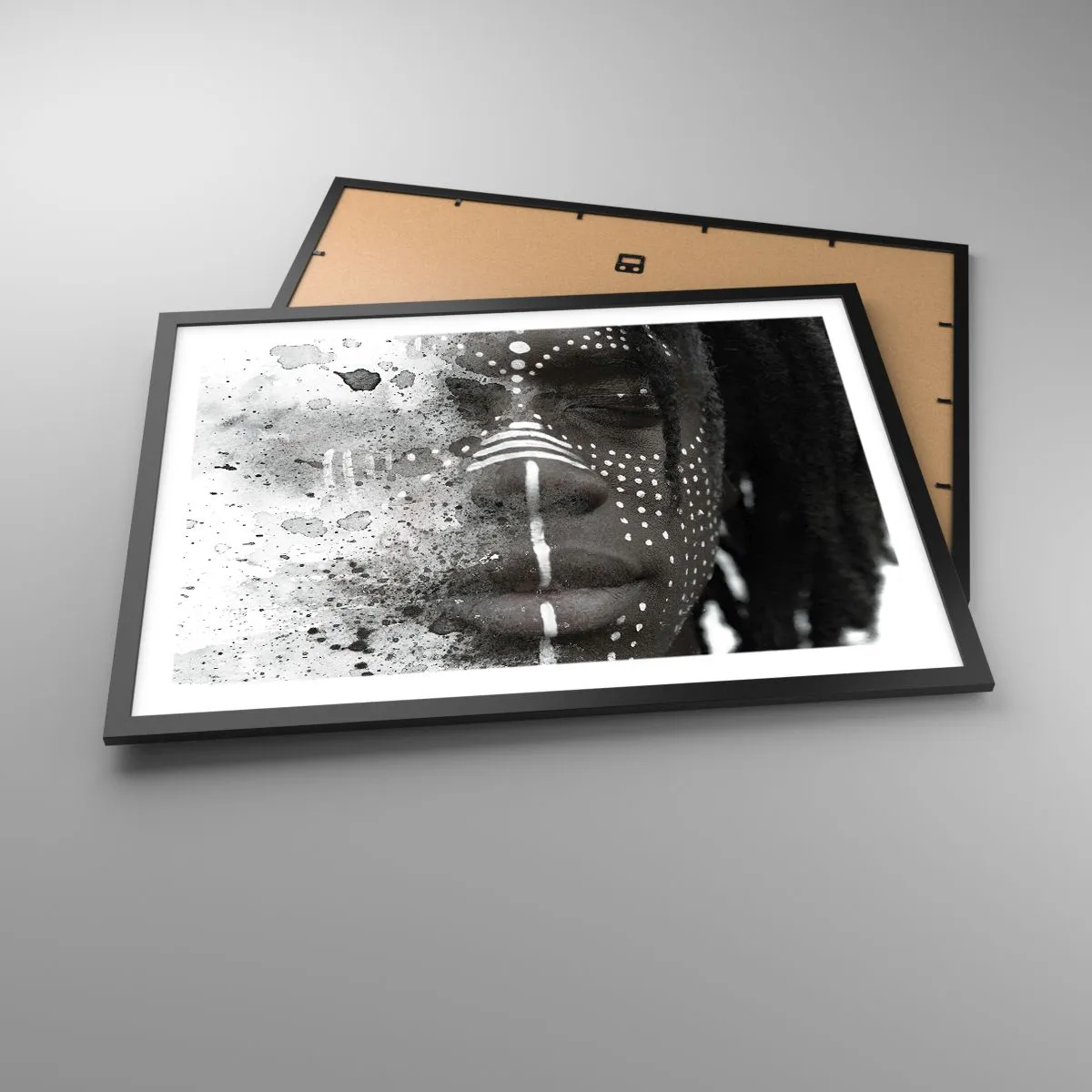 Plakat i sort ramme - Opdag den oprindelige ånd - 70x50 cm