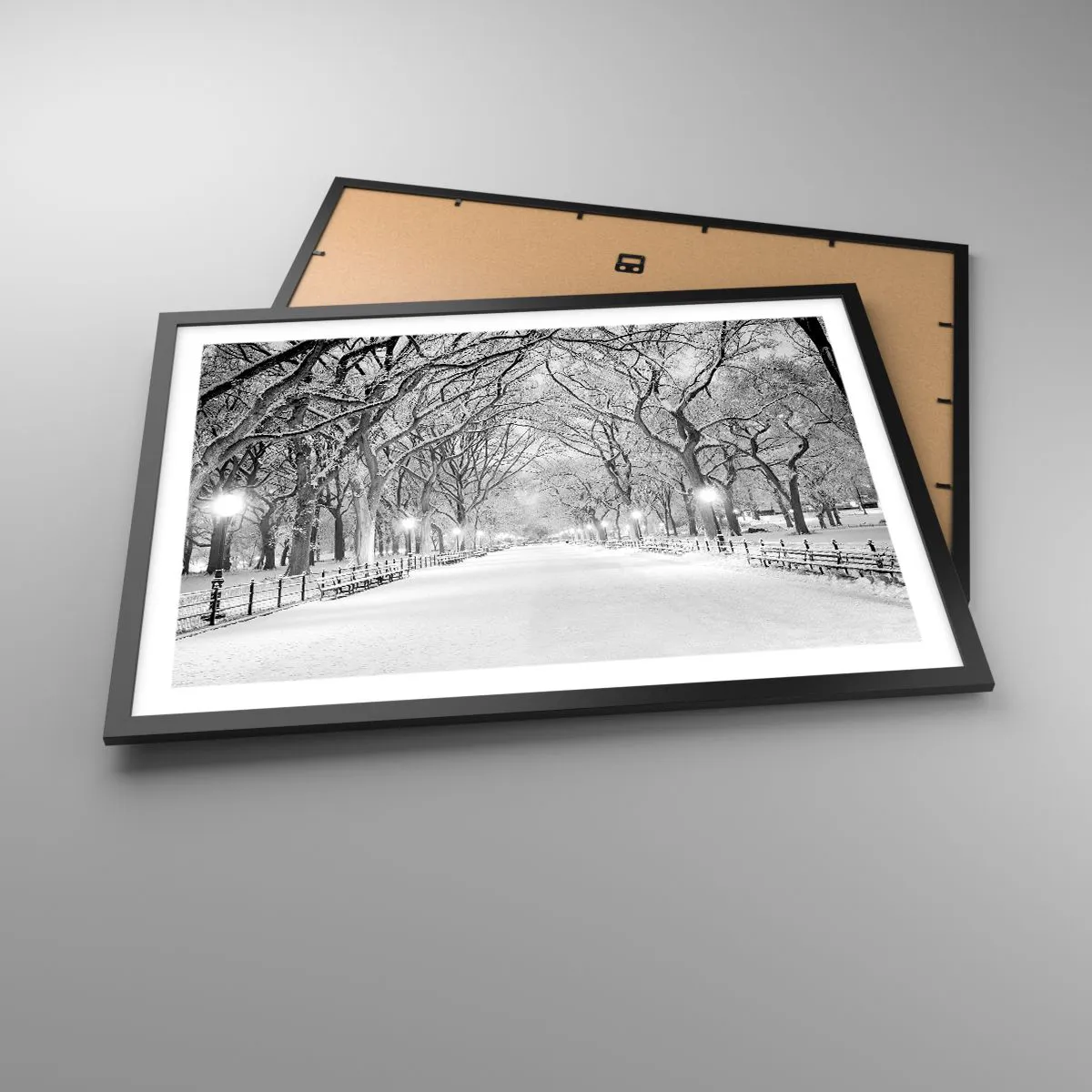 Poszter fehér keretben - A négy évszak - tél - 70x50 cm