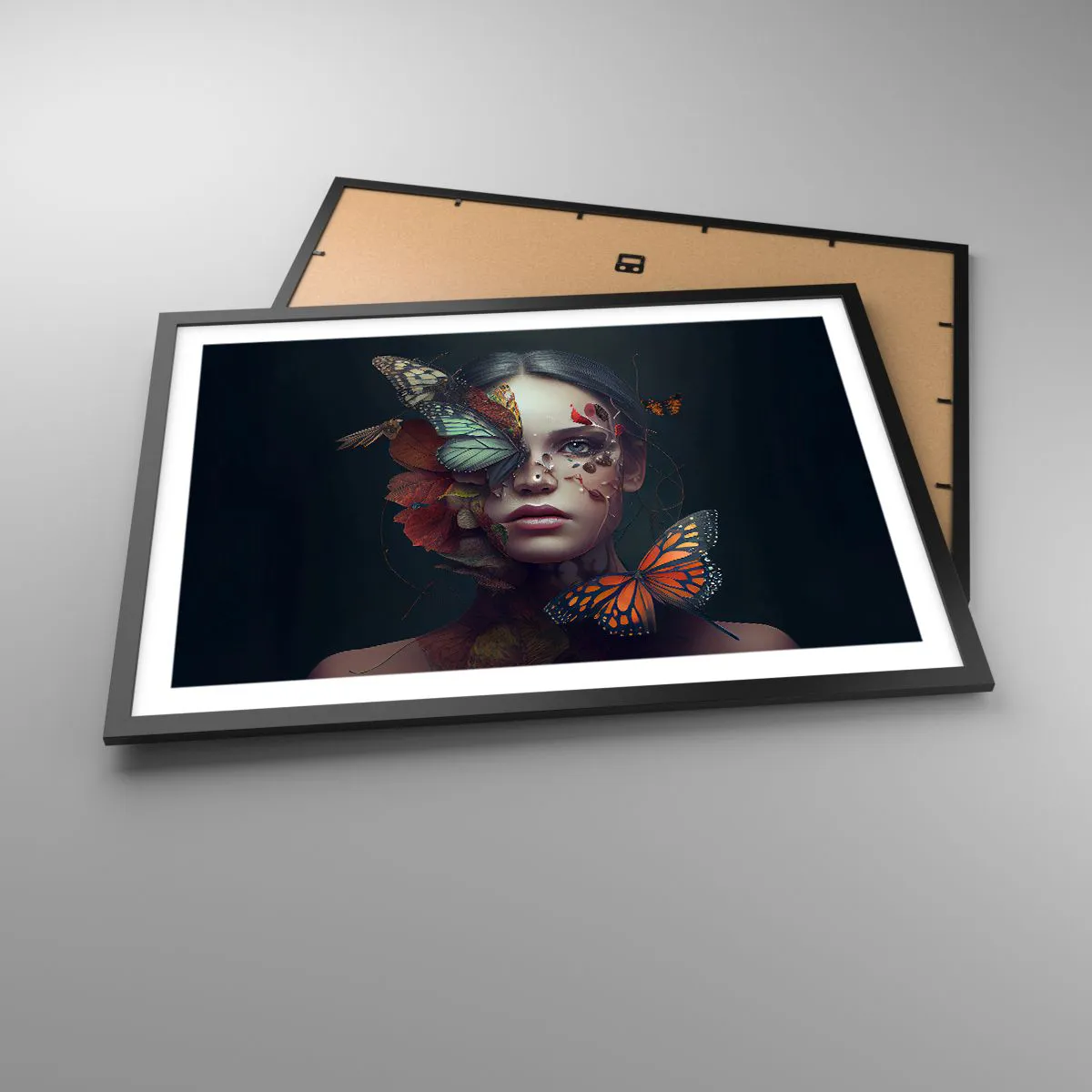 Plakat i sort ramme - En vidunderlig metamorfose - 70x50 cm