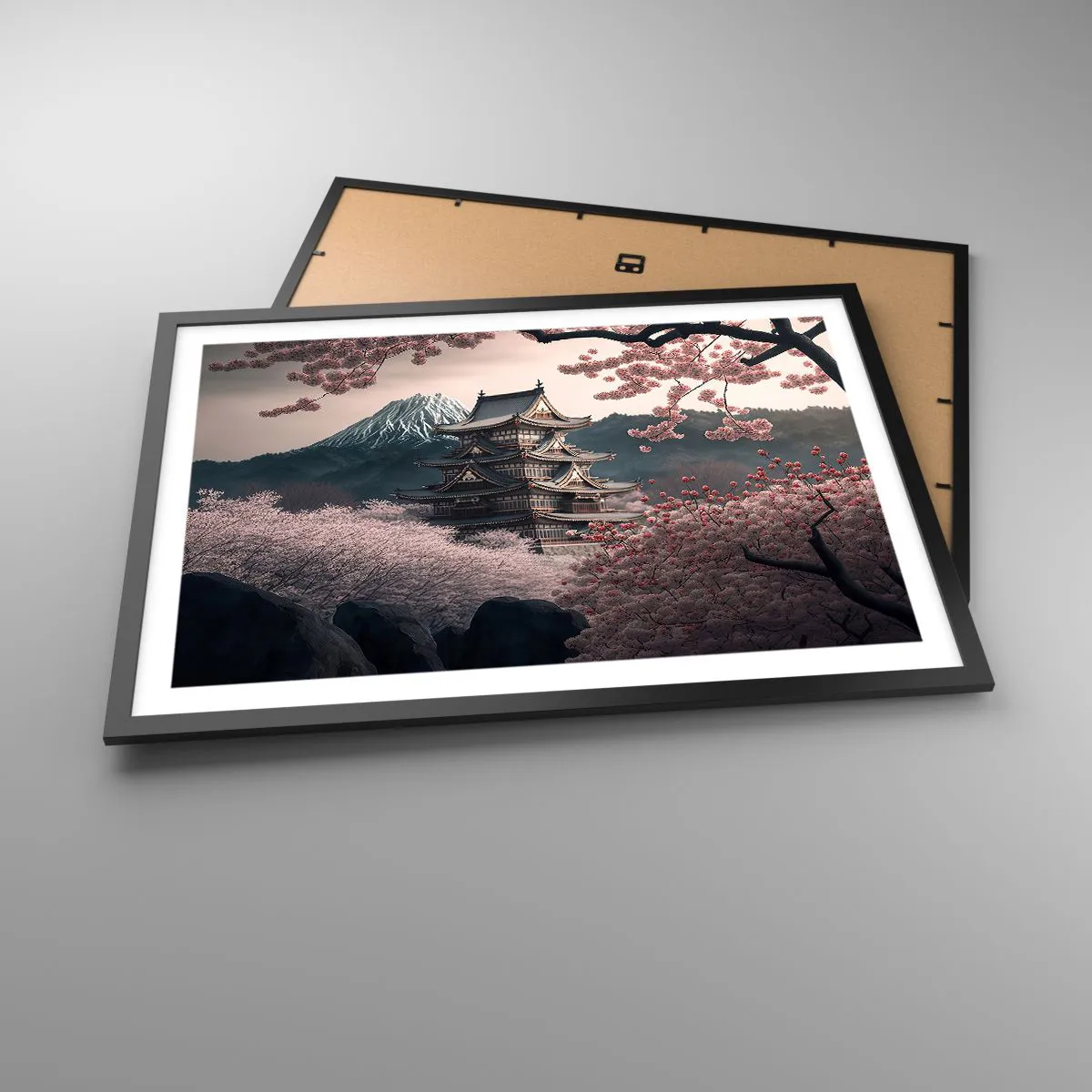 Poster in black frame - Land of Cherry Blossoms - 70x50 cm