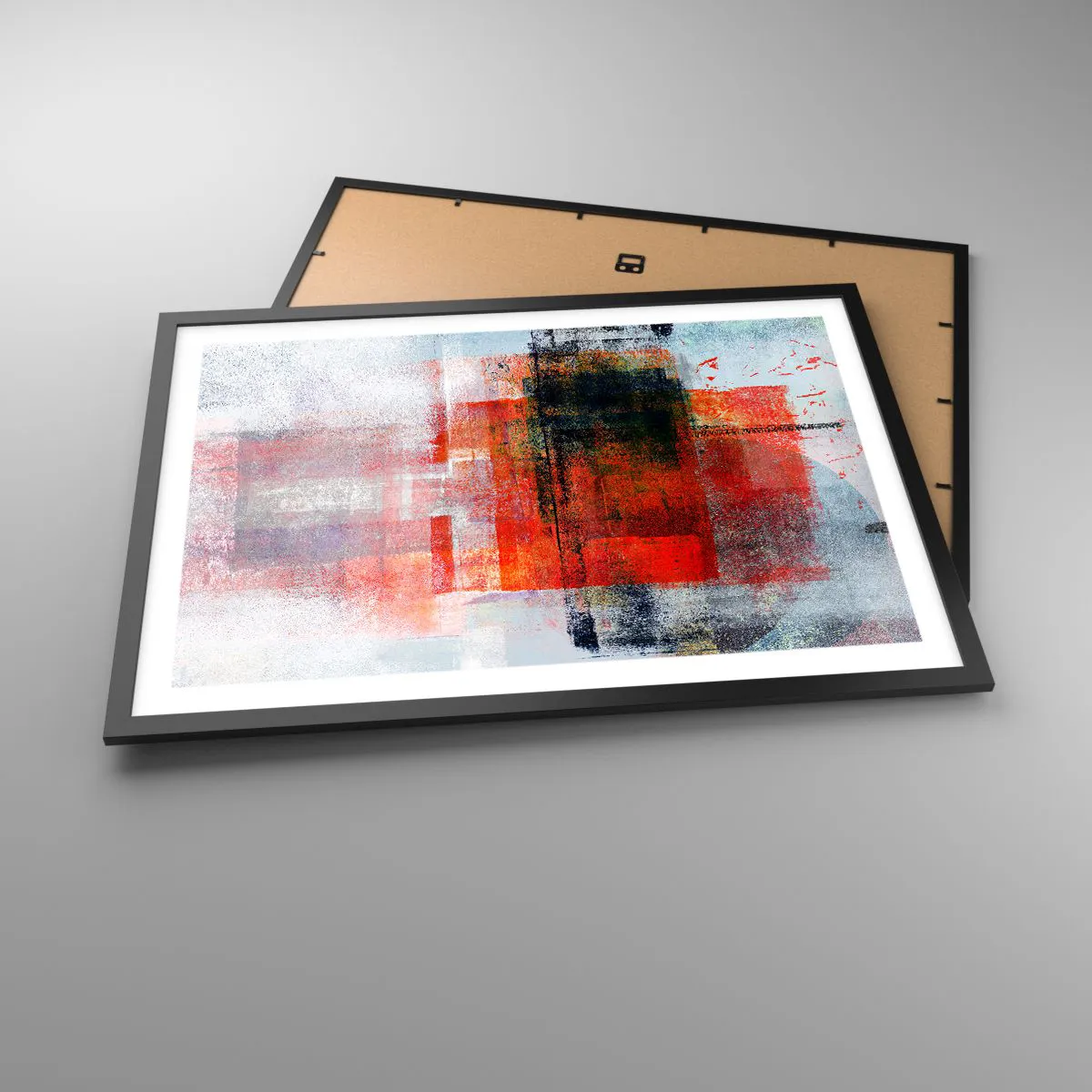 Poster in black frame - Glowing Composition - 70x50 cm