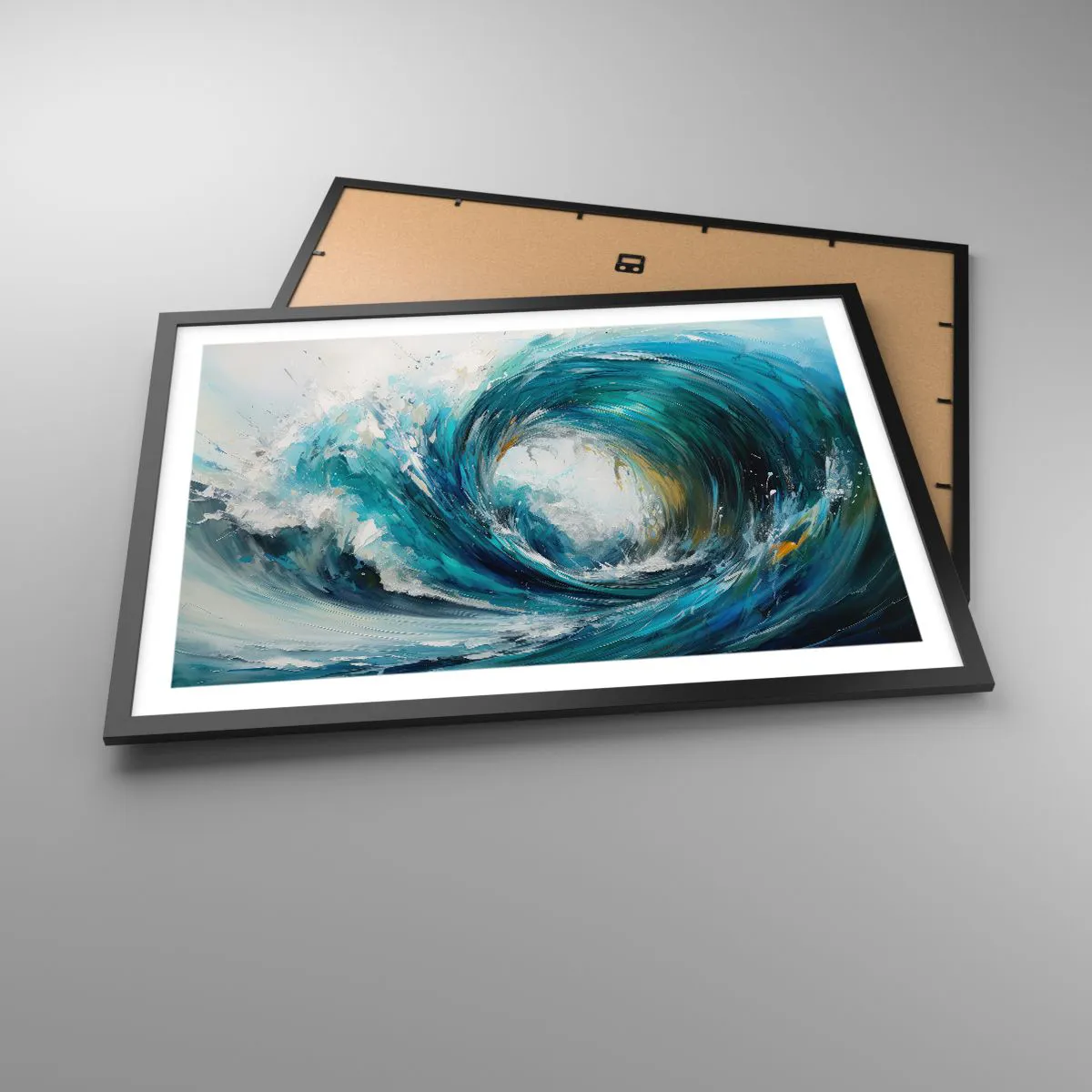 Plakat i sort ramme - Havets portal - 70x50 cm