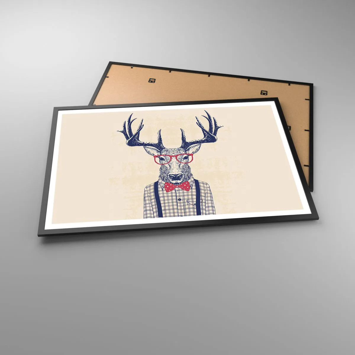 Poster in einem schwarzem Rahmen - Eine lustige Extravaganz - 91x61 cm