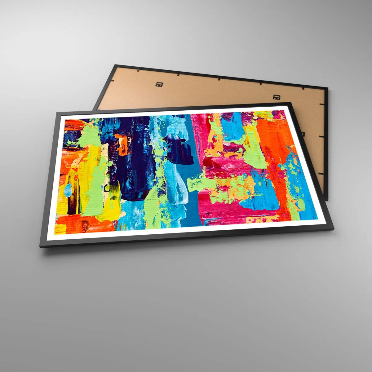 Plakat w czarnej ramie - Życie jest piękne! - 91x61 cm