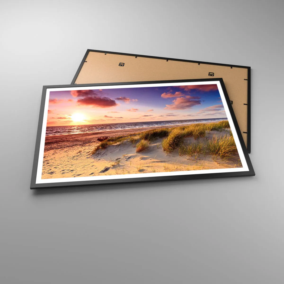 Plakat i sort ramme - Luften dufter allerede af sommer - 91x61 cm