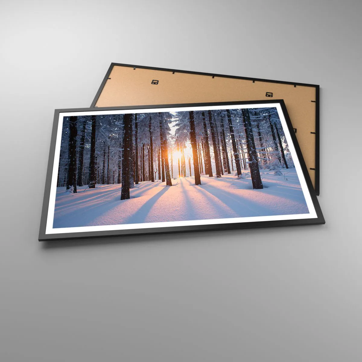 Poster în ramă neagră - În mod clar în alb și negru - 91x61 cm