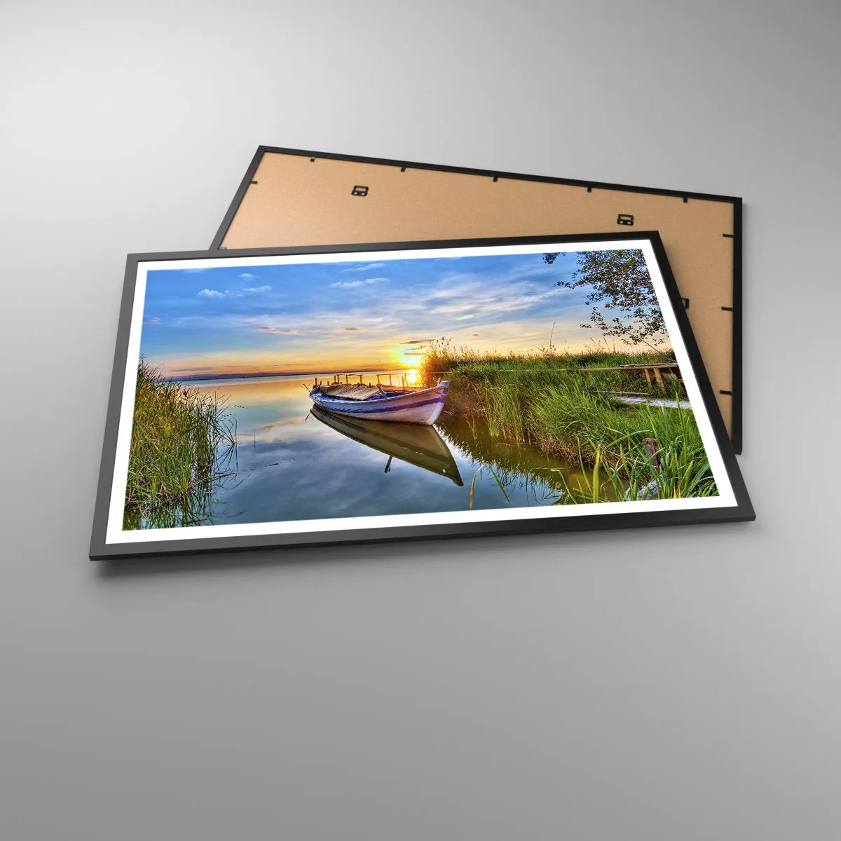 Affisch i svart ram - Uppfyllda drömmars vik - 91x61 cm