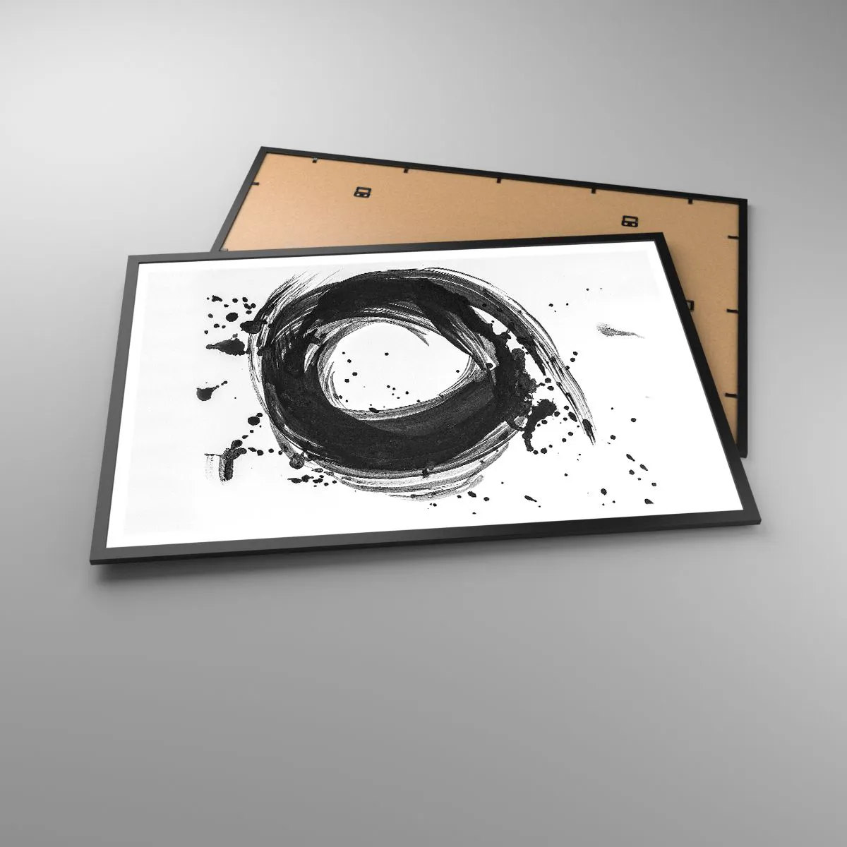 Poster în ramă neagră - Vortexul creației - 91x61 cm