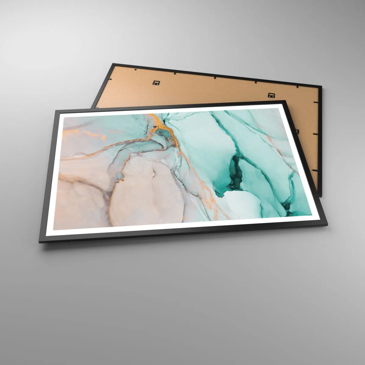 Affisch i svart ram - Formernas och färgernas dans - 91x61 cm