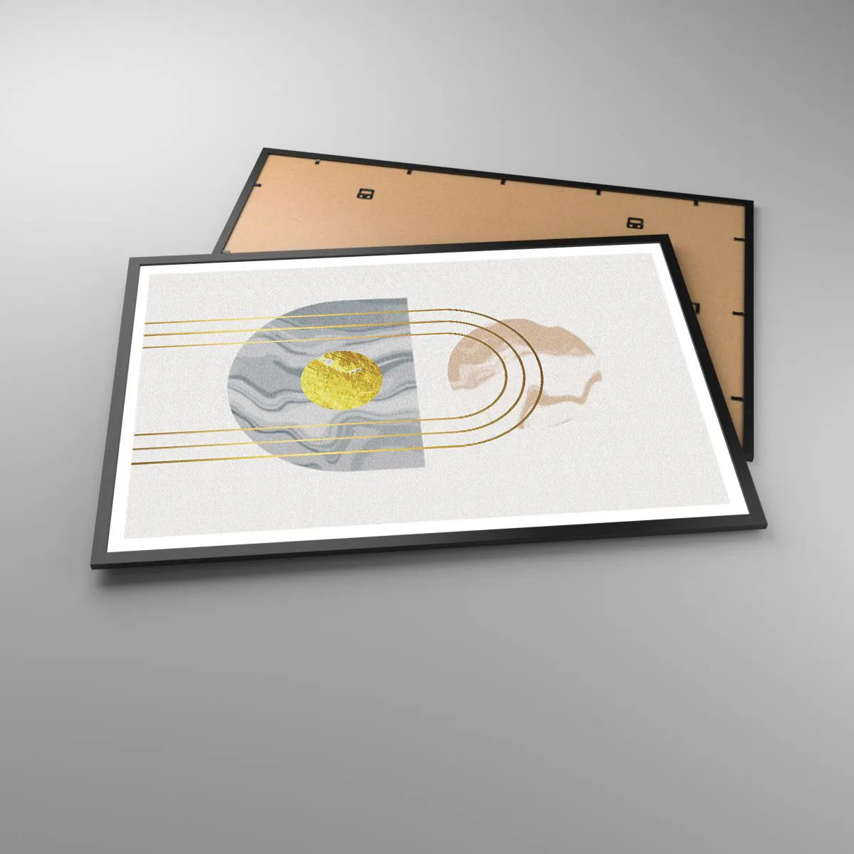 Plakat i sort ramme - Lysstyrke og udstråling - 91x61 cm