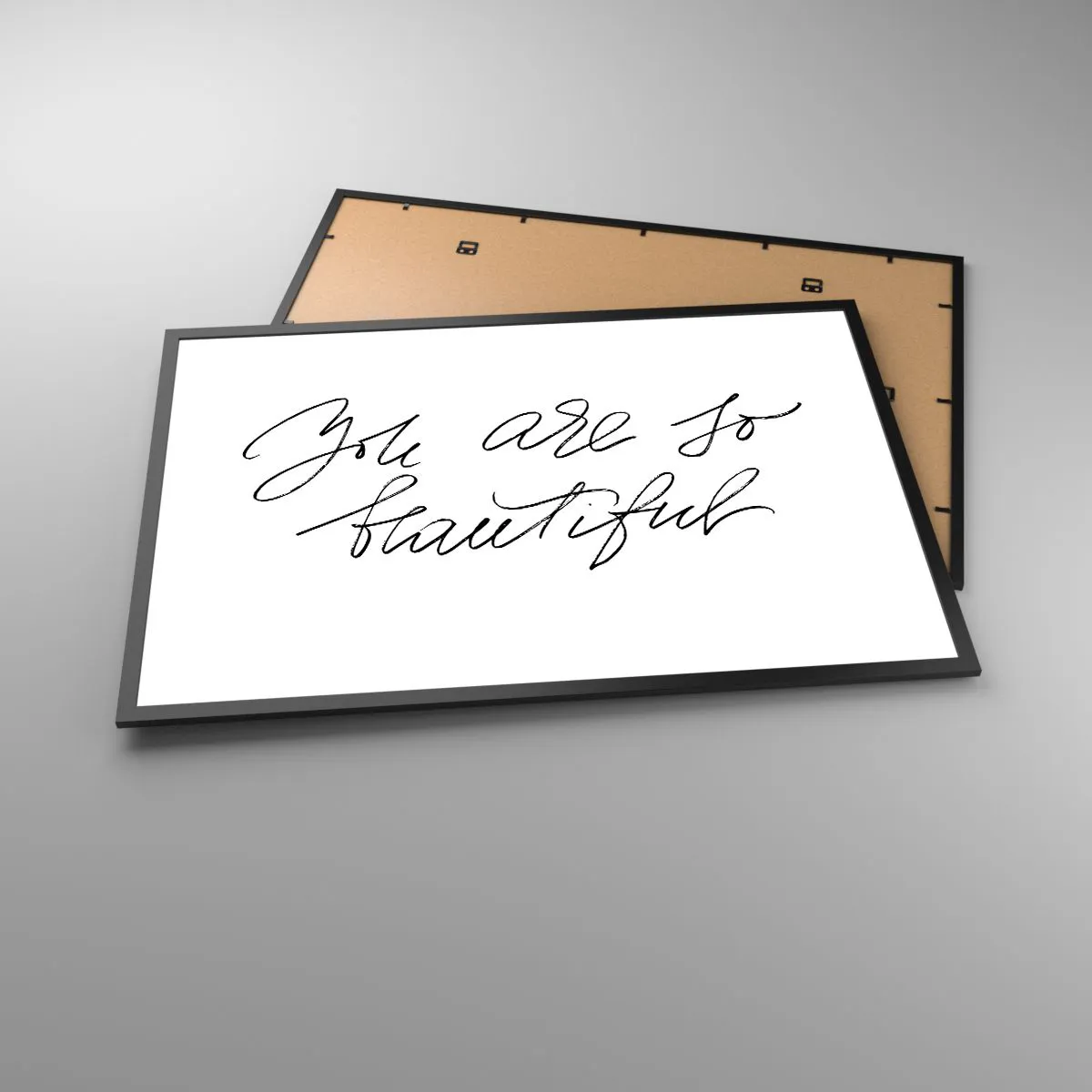 Plakat w czarnej ramie - Naprawdę, uwierz… - 91x61 cm