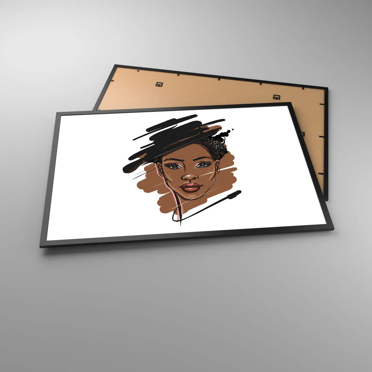 Póster en marco negro - Dulce como el chocolate - 91x61 cm