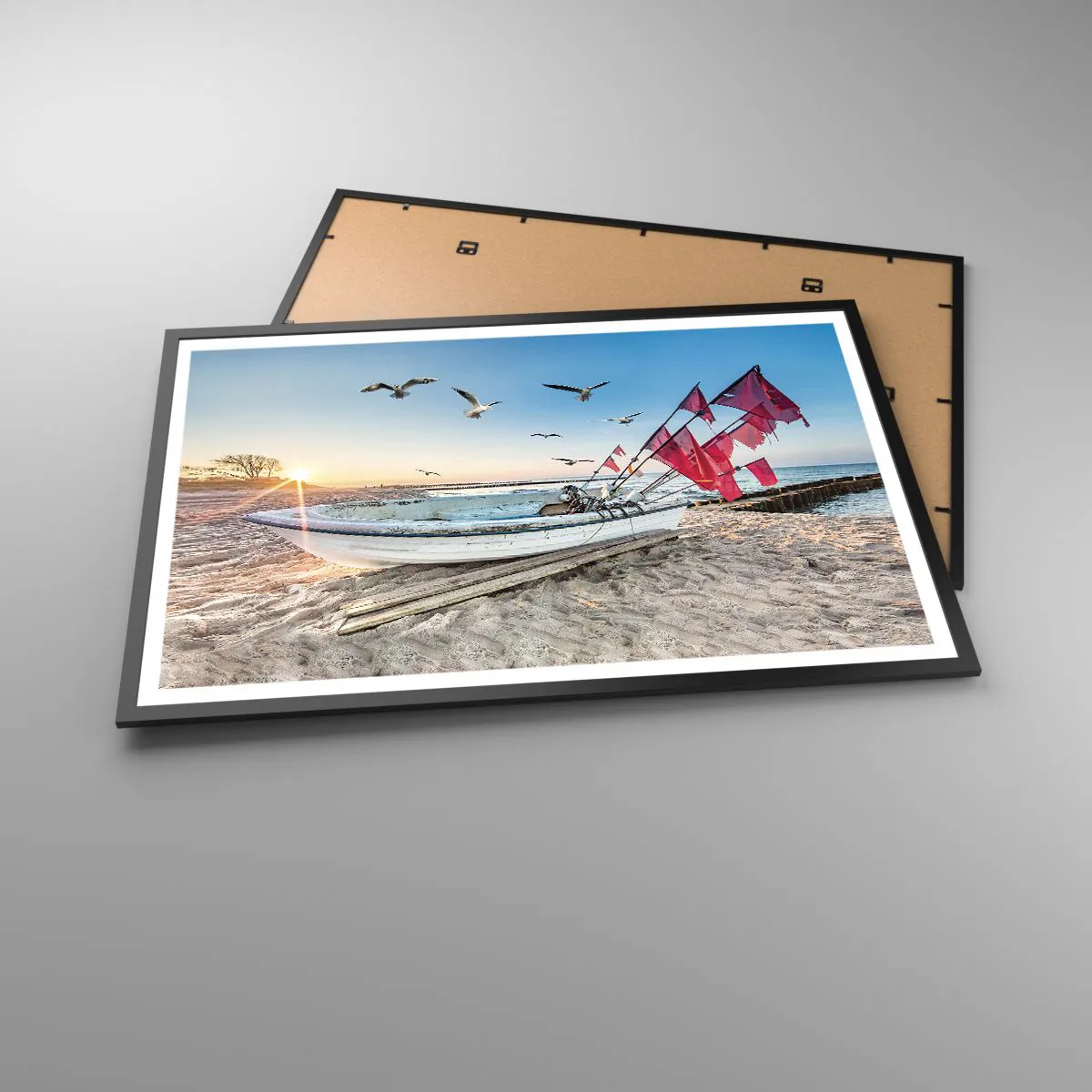 Poster în ramă neagră - O odihnă binemeritată - 91x61 cm