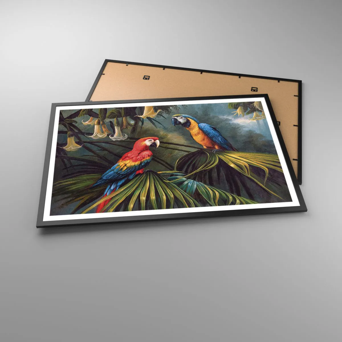 Affisch i svart ram - Romantiken i tropikerna - 91x61 cm