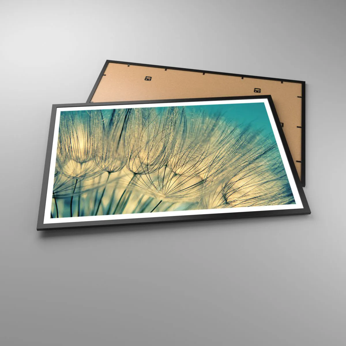 Affiche dans un cadre noir - Poster - En attente du vent - 91x61 cm