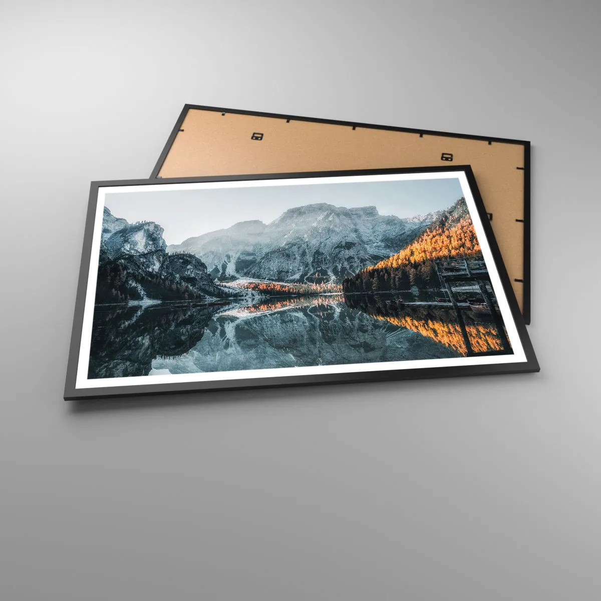 Plakat i sort ramme - Spejllandskab - 91x61 cm