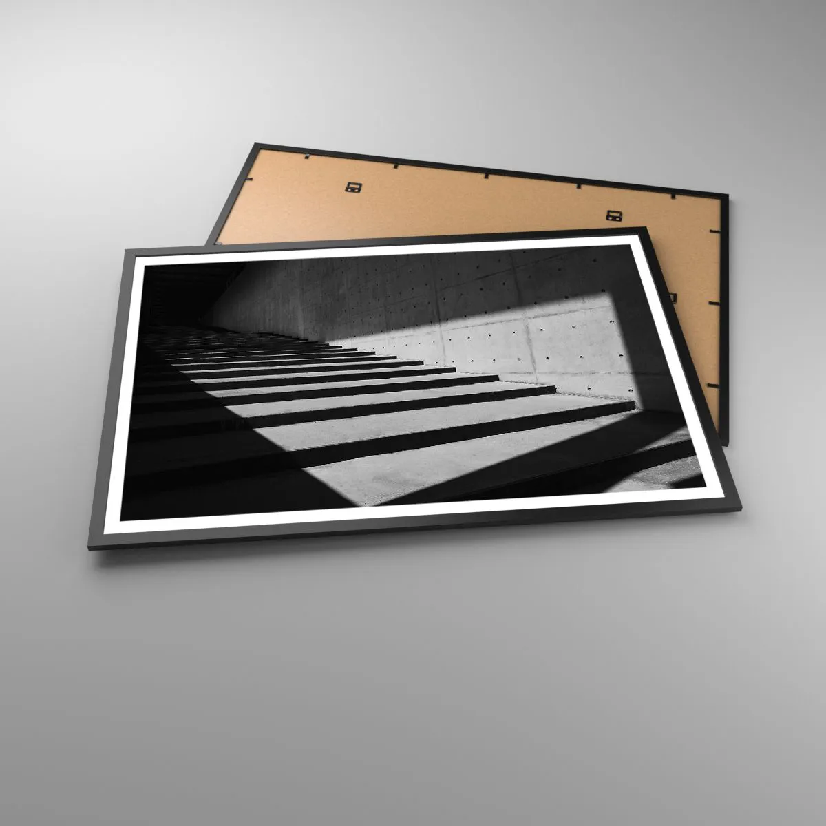 Pôster com moldura preta - A beleza crua do modernismo - 91x61 cm