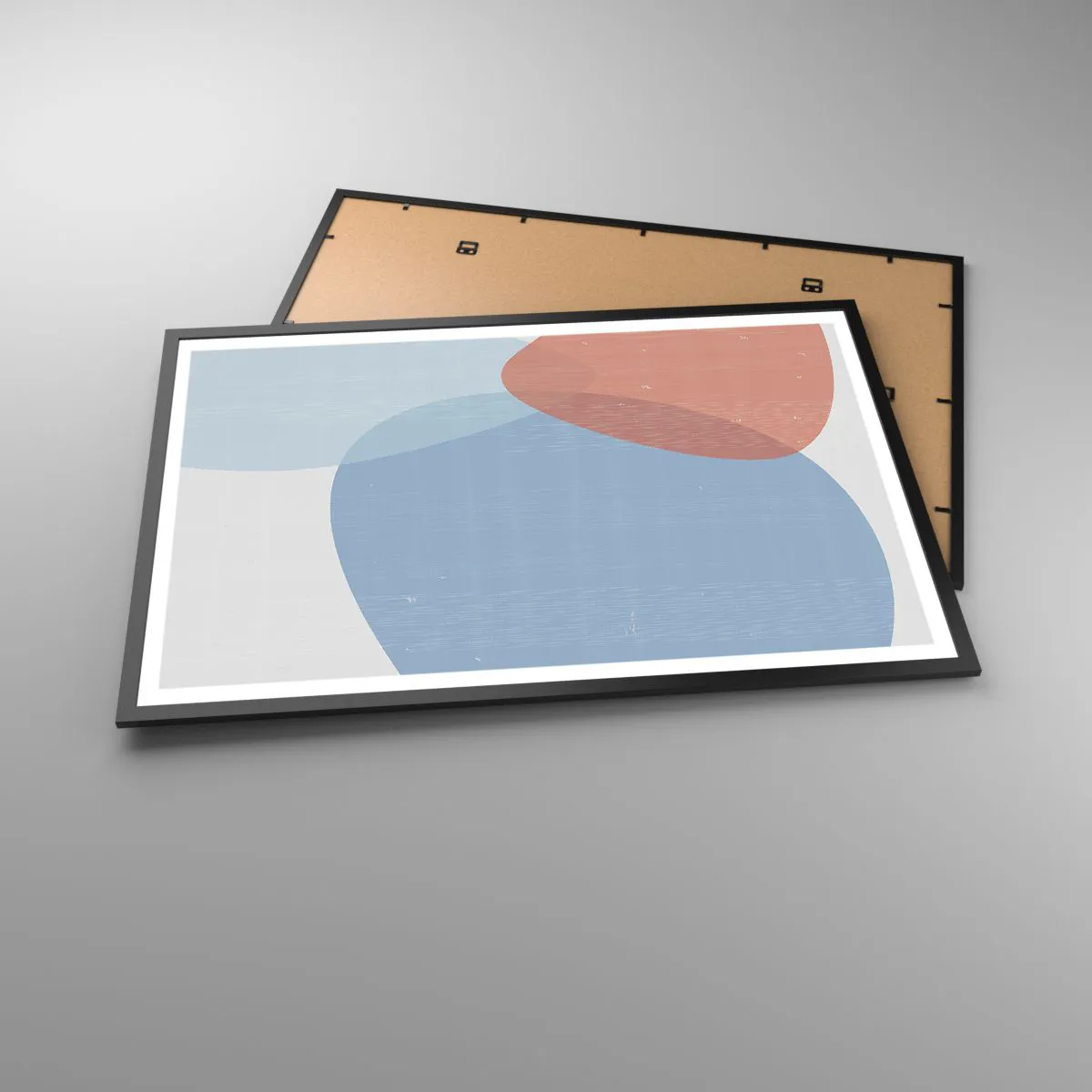 Plakát v černém rámu - Pastelové vztahy - 91x61 cm