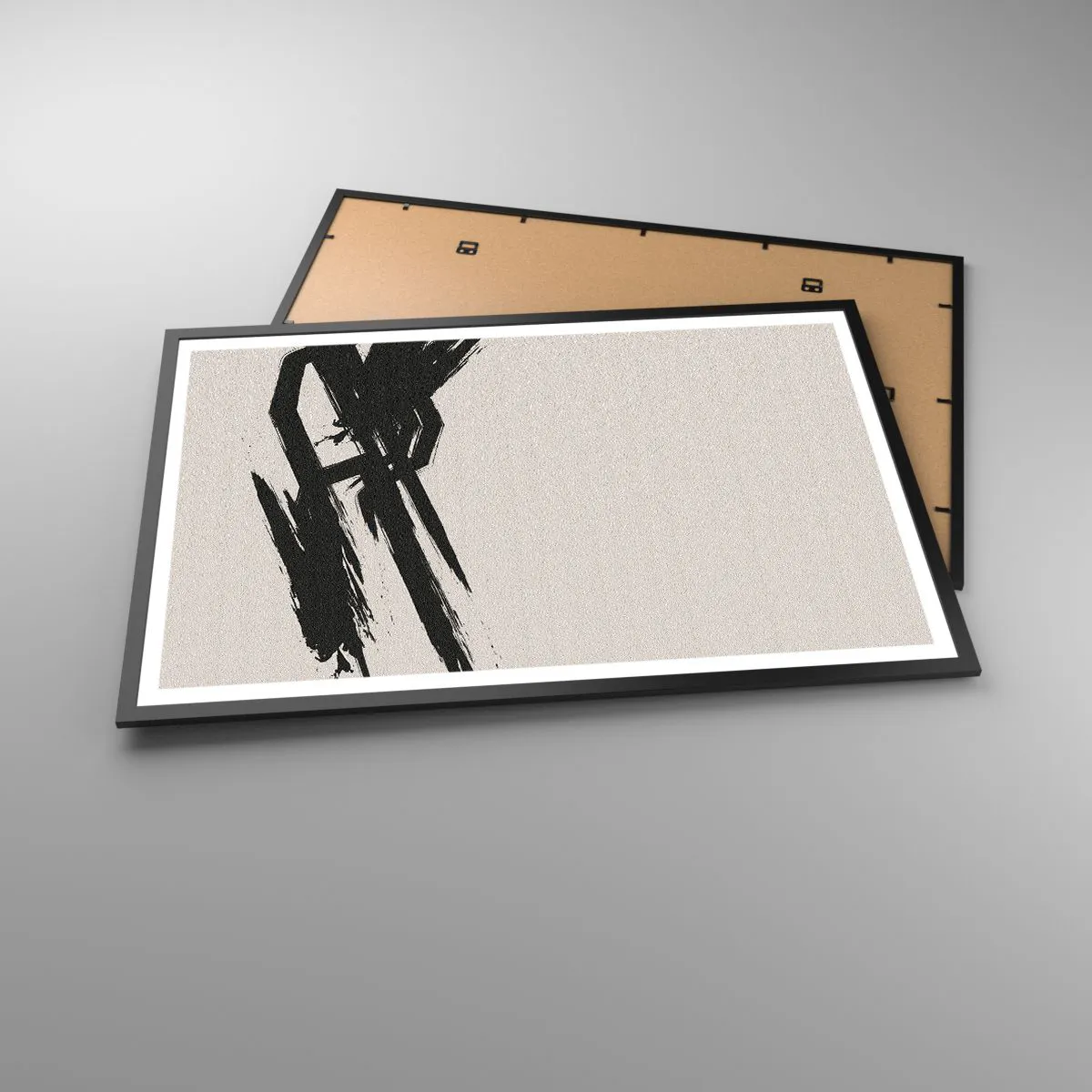 Affiche dans un cadre noir - Poster - Ruée imparable - 91x61 cm