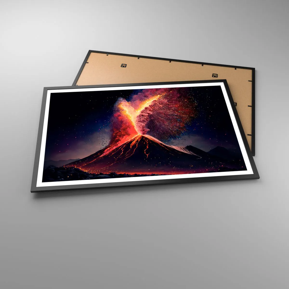 Poster in cornice nera - Bellezza e minaccia - 91x61 cm