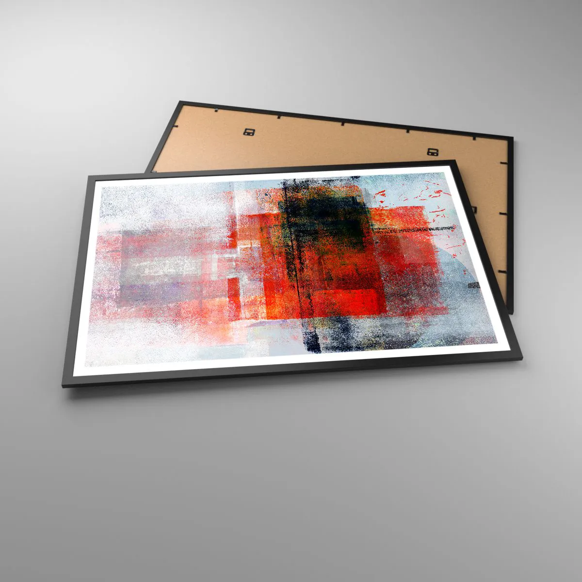 Plakat i sort ramme - Glødende komposition - 91x61 cm