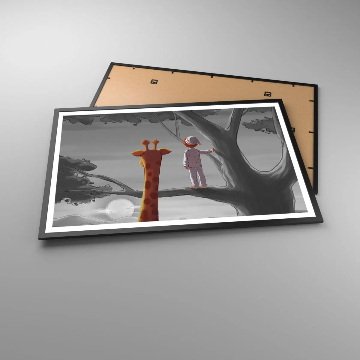 Póster en marco negro - ¿Está sucediendo de verdad? - 91x61 cm