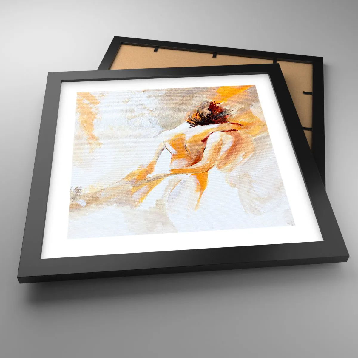 Affiche dans un cadre noir - Poster - Proximité dans le ciel - 30x30 cm