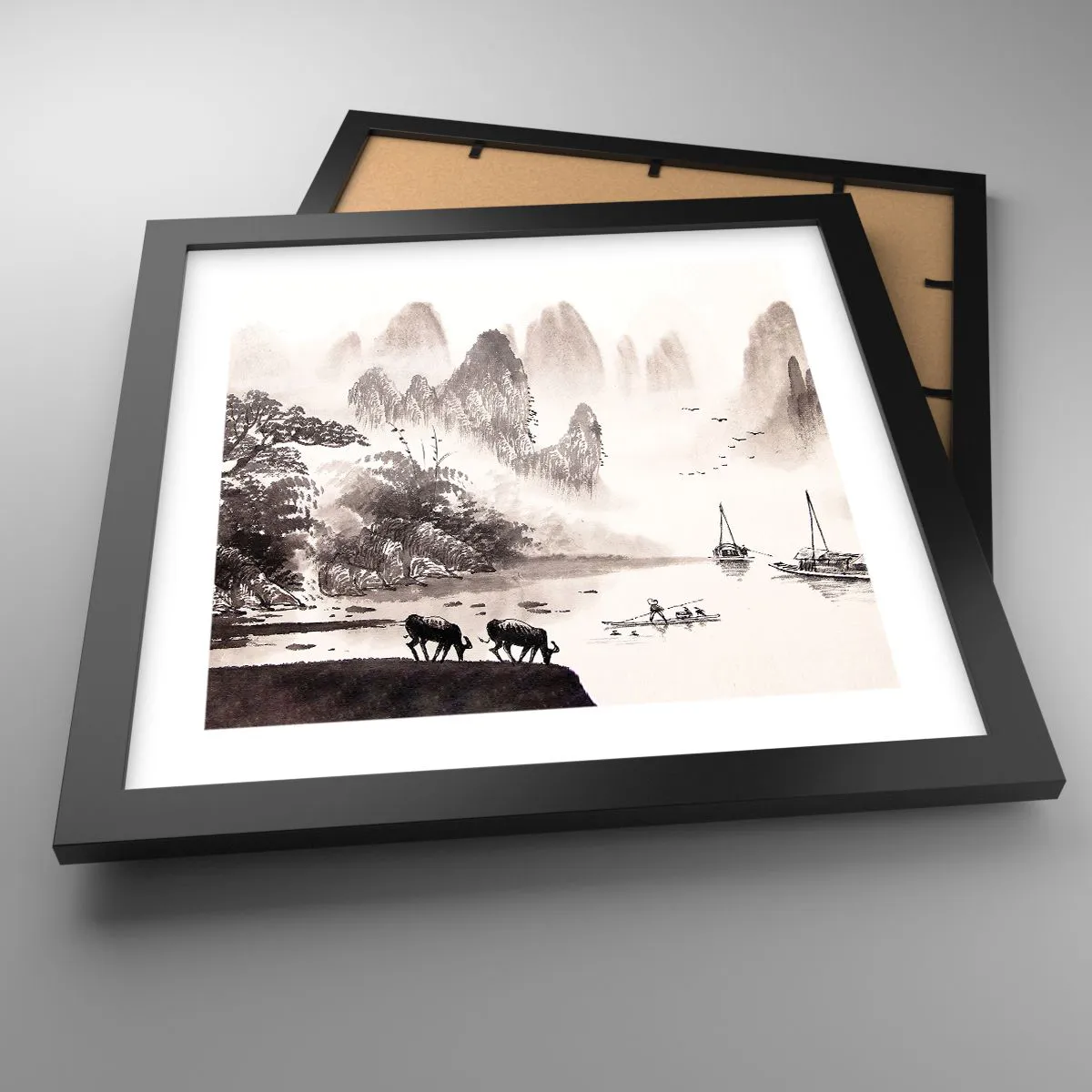 Plakát v černém rámu - Exotická všednost Východu - 30x30 cm