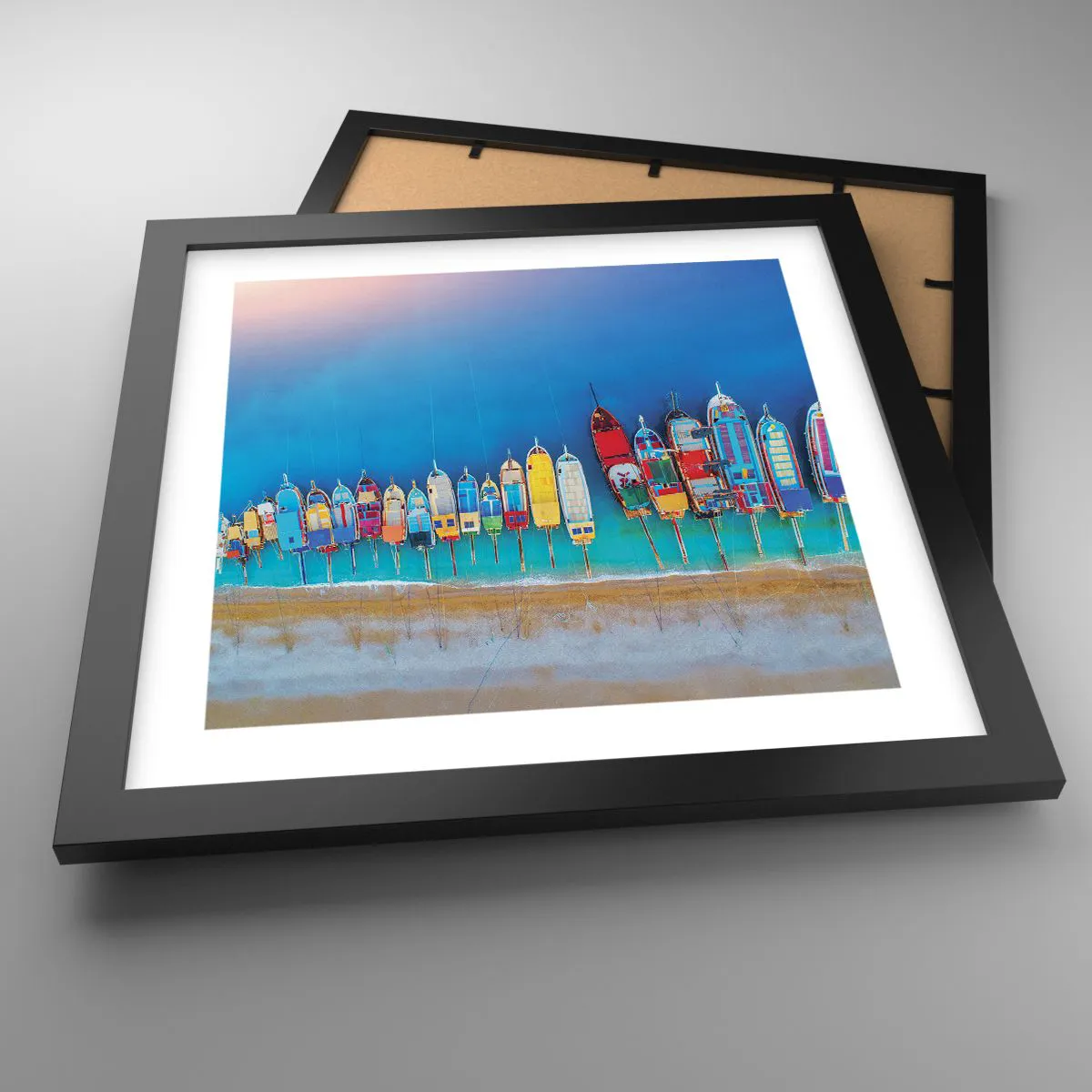 Poster in black frame - From Bird's Eye View - 30x30 cm