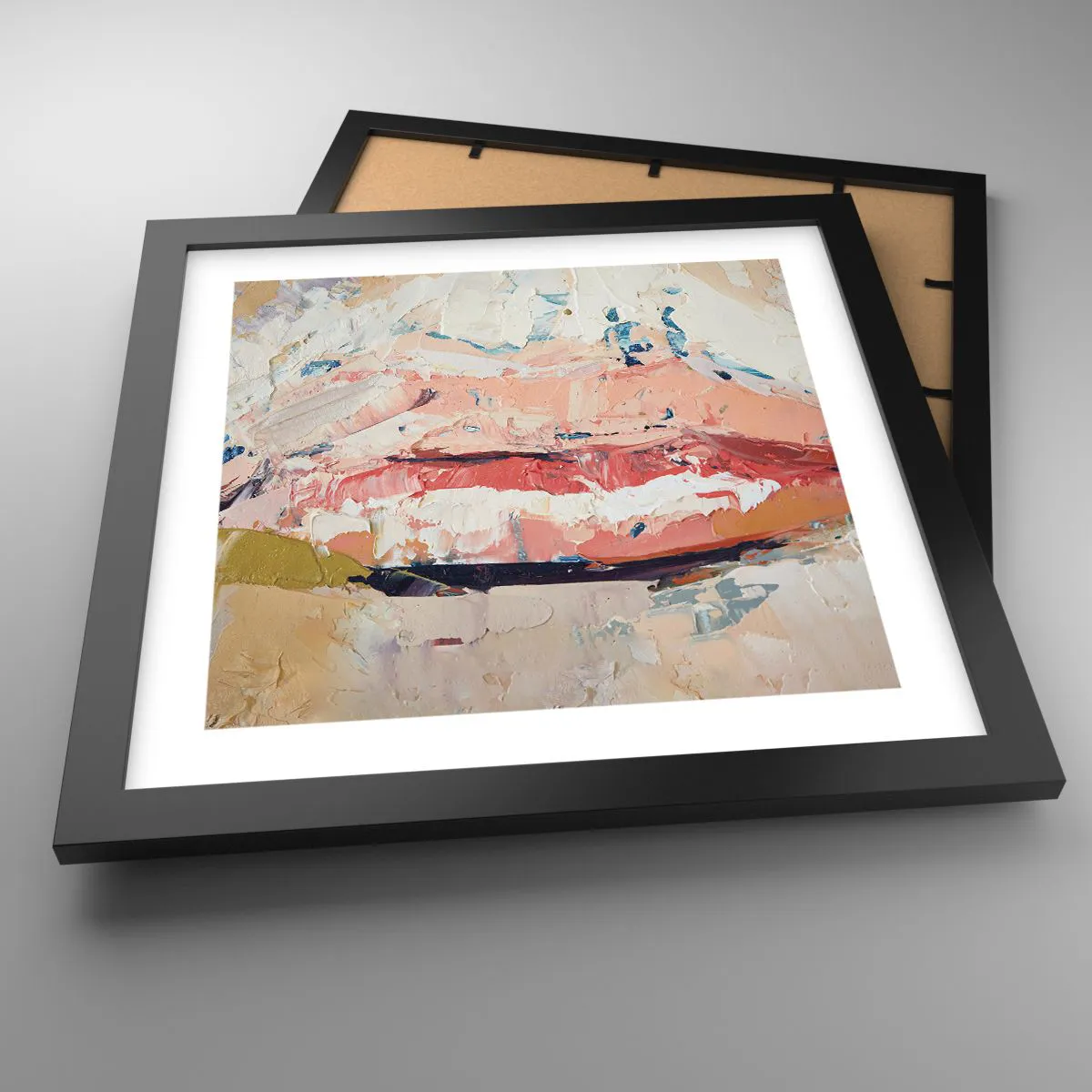 Poster in black frame - It Awakens the Senses - 30x30 cm