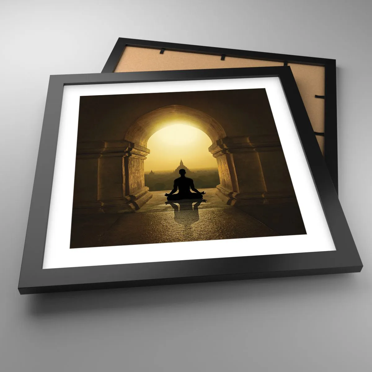 Poster in cornice nera - Armonia completa - 30x30 cm