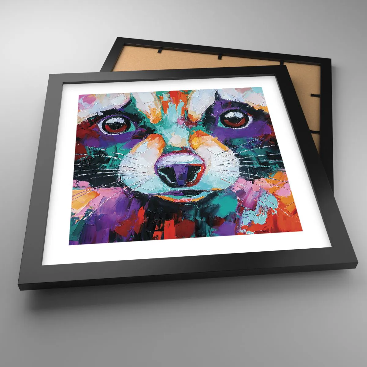 Poszter fehér keretben - Csak jó érzelmek - 30x30 cm