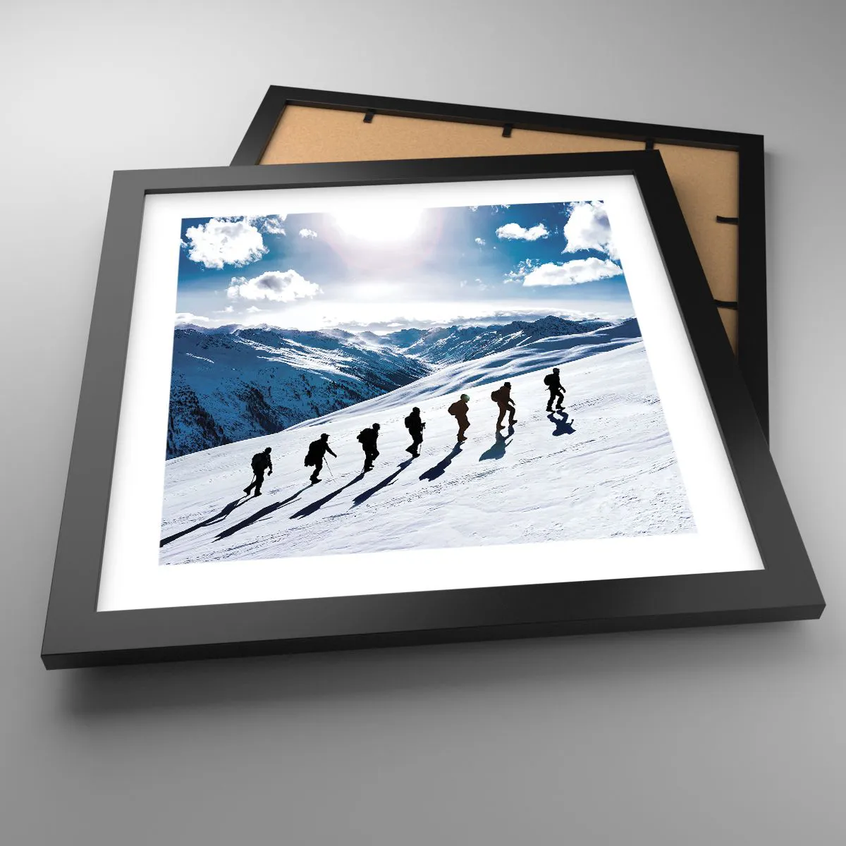 Poster in black frame - Team of Conquerors - 30x30 cm