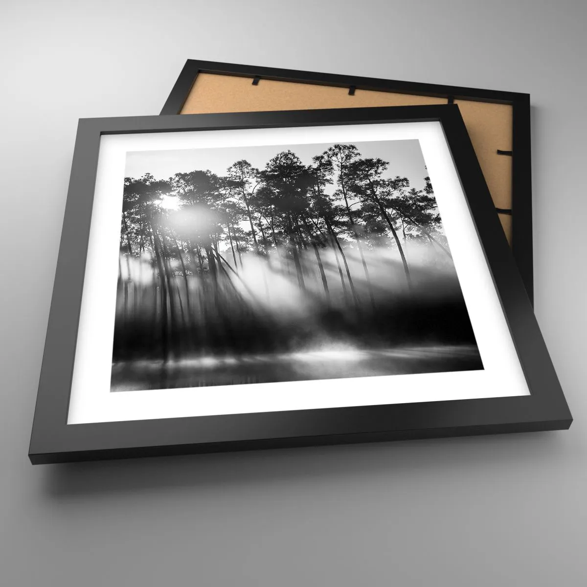 Plakat w czarnej ramie - Niepowstrzymane słońce - 30x30 cm