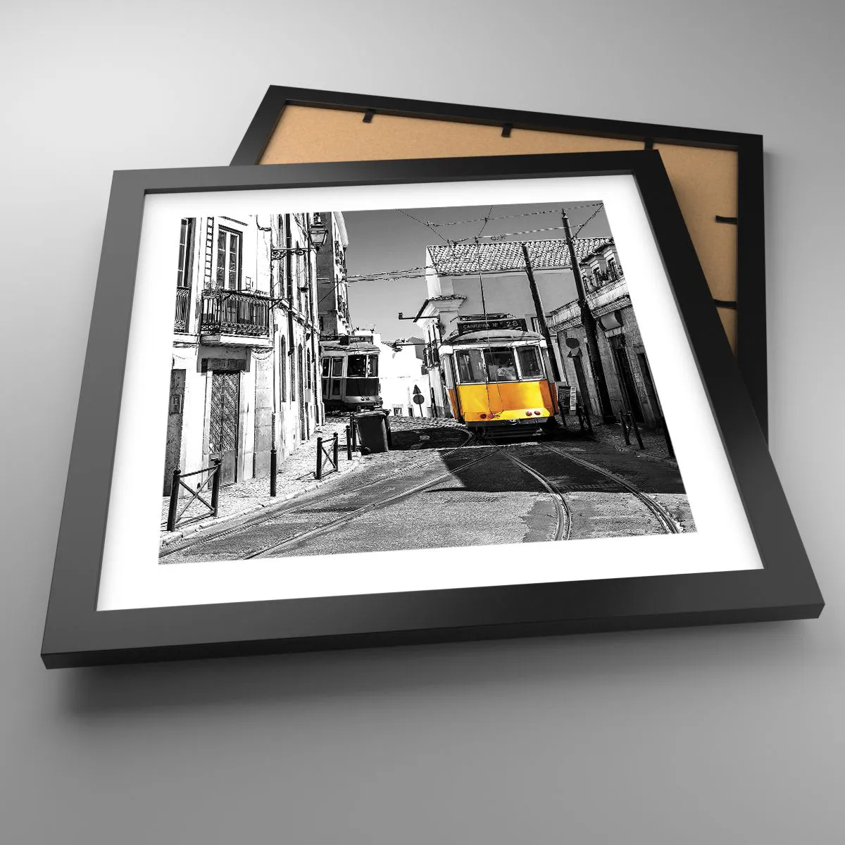 Poster in black frame - Spirit of Lisbon - 30x30 cm