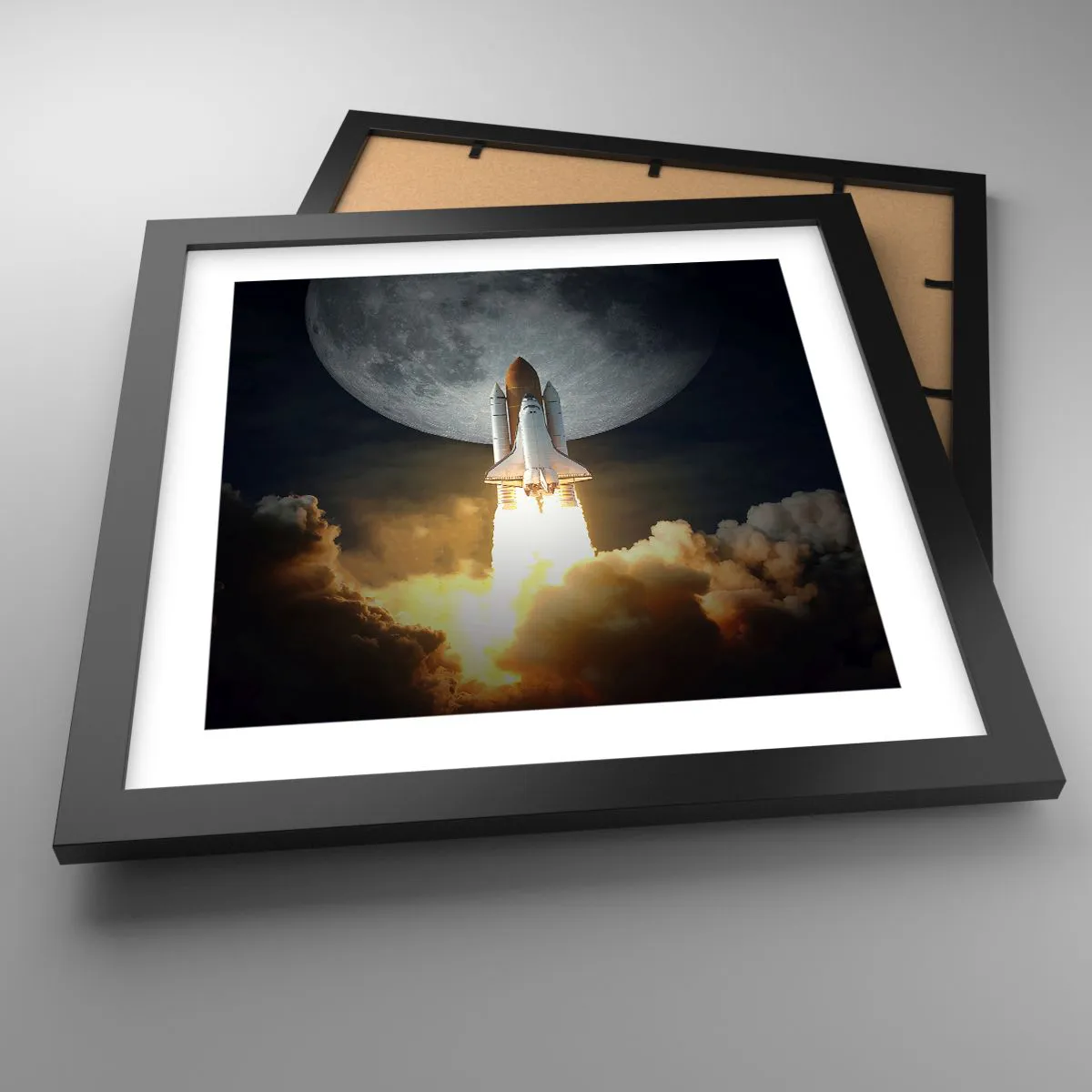 Poster in black frame - Beginning of Unearthly Adventure - 30x30 cm