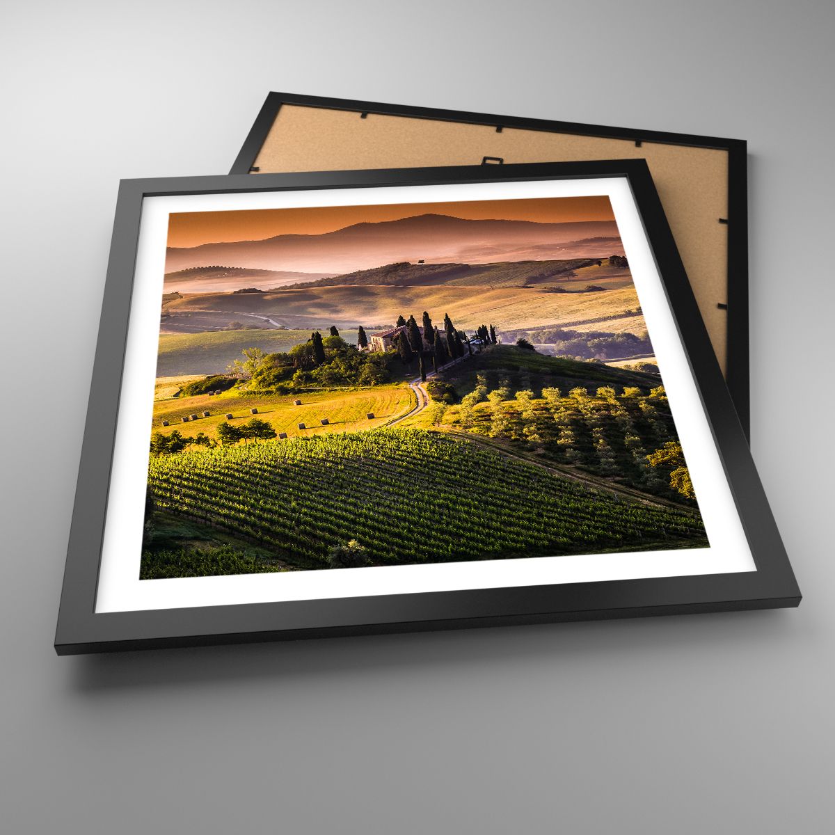 Poster Landschaft, Poster Toskana, Poster Weinberge, Poster Reisen, Poster Italien