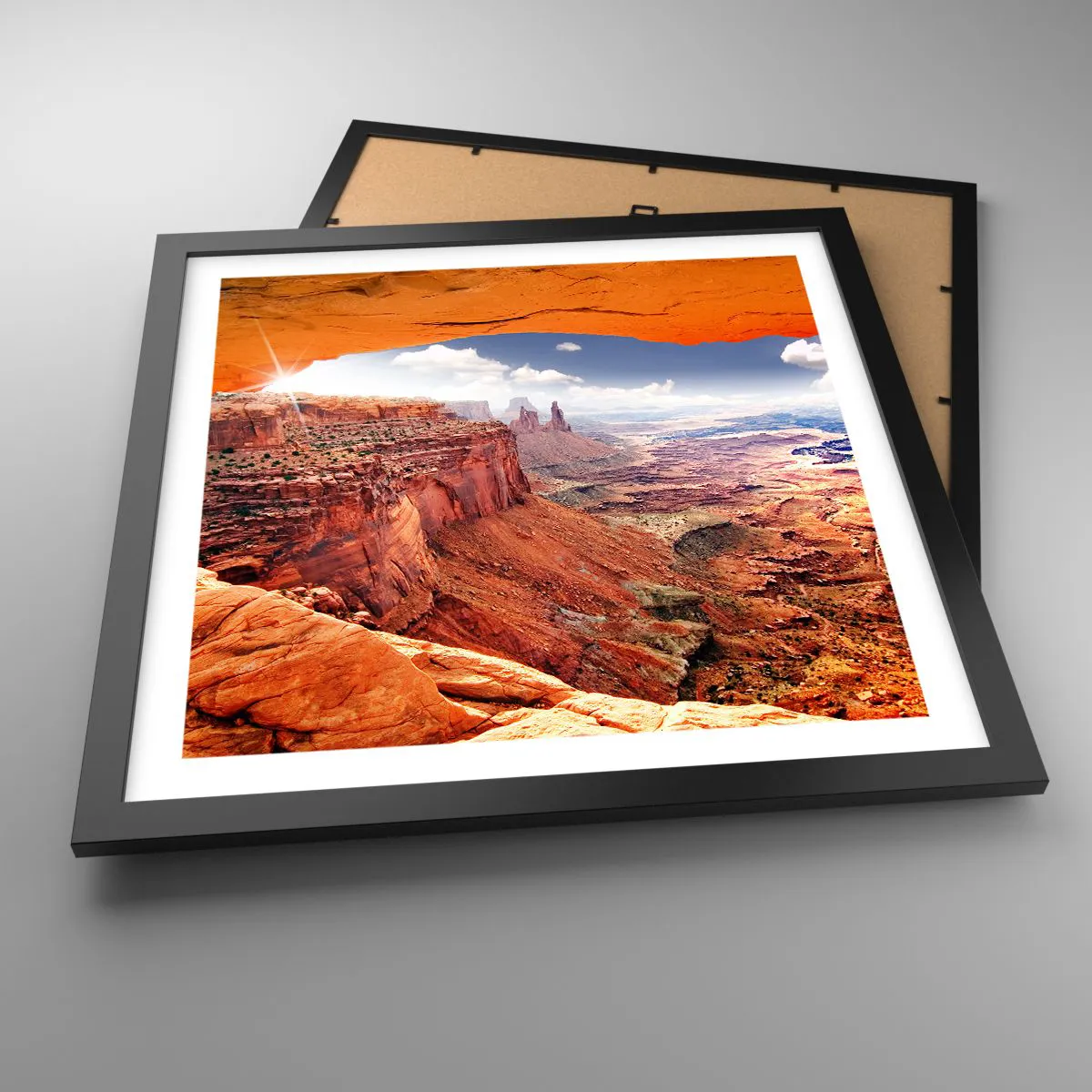 Poster in black frame - Sculpted by Nature - 40x40 cm