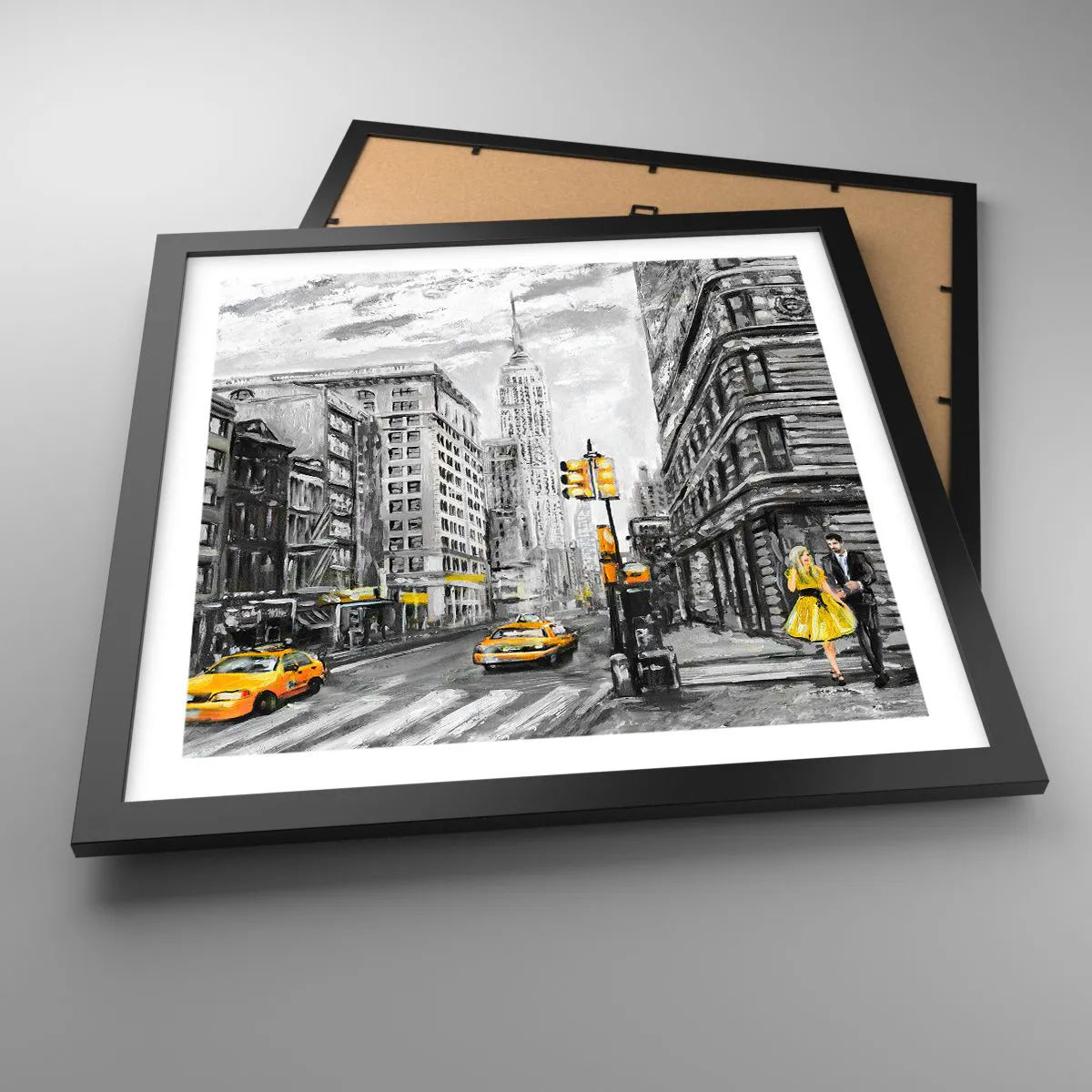 Poszter fehér keretben - Egy New York-i történet - 40x40 cm